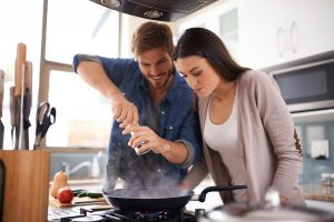 couple cooking